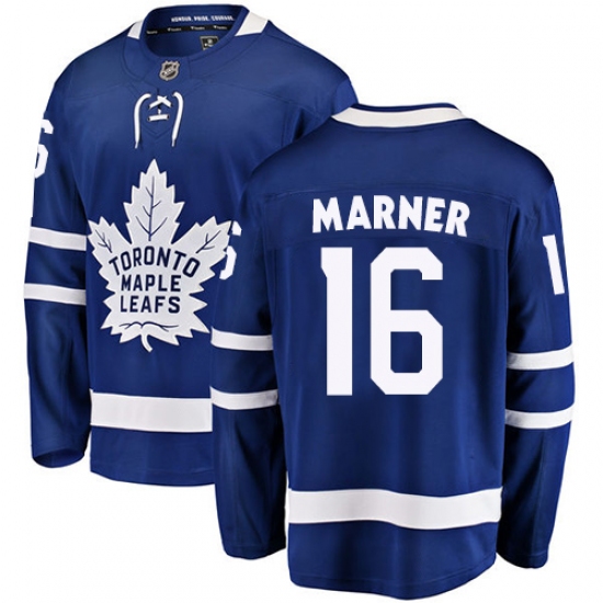 Men's Toronto Maple Leafs #16 Mitchell Marner Fanatics Branded Royal Blue Home Breakaway NHL Jersey - Ujersey