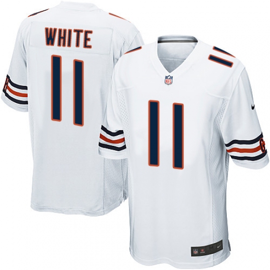 Men's Nike Chicago Bears #11 Kevin White Game White NFL Jersey - Ujersey