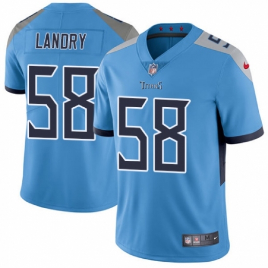 Youth Nike Tennessee Titans #58 Harold Landry Light Blue Alternate Vapor Untouchable Limited Player NFL Jersey - Ujersey