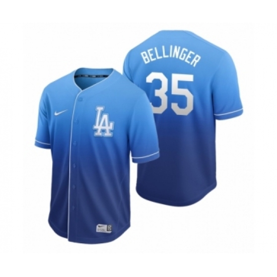 Men's Los Angeles Dodgers #35 Cody Bellinger Royal Fade Nike Jersey - Ujersey