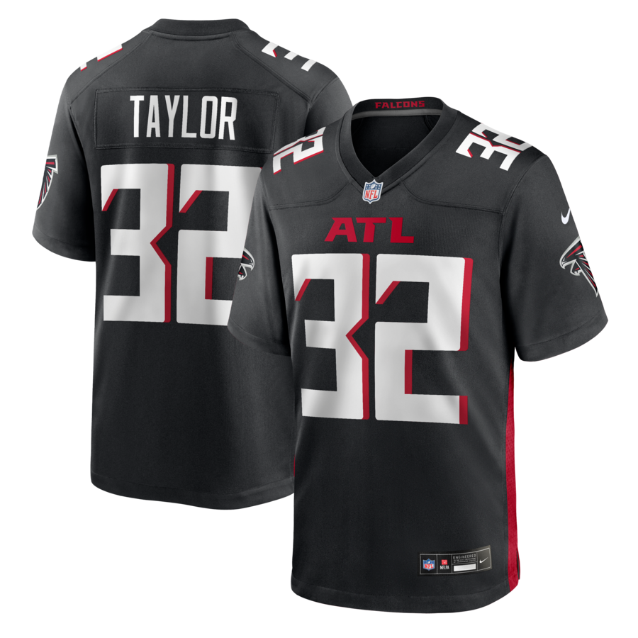 Men's Atlanta Falcons Keith Taylor Nike Black Team Game Jersey - Ujersey NHL