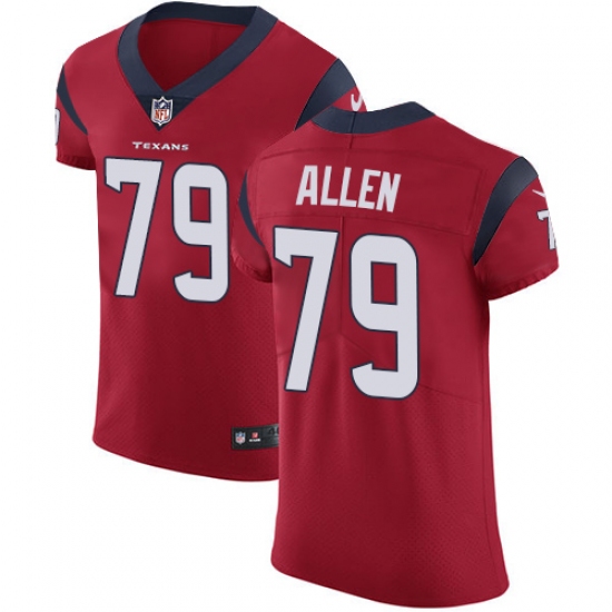 Men's Nike Houston Texans #79 Jeff Allen Red Alternate Vapor Untouchable Elite Player NFL Jersey - Ujersey