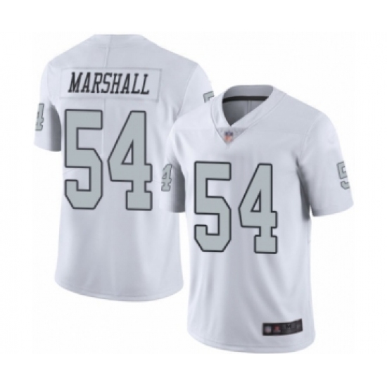Youth Oakland Raiders #54 Brandon Marshall Limited White Rush Vapor Untouchable Football Jersey