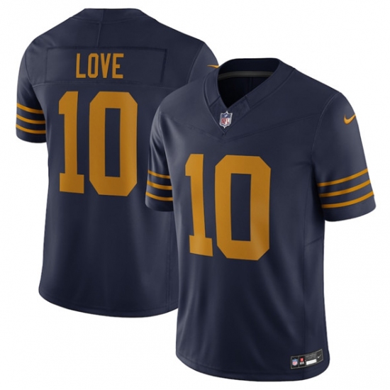 Men's Green Bay Packers #10 Jordan Love Navy The 1923 Classic Vapor F.U.S.E. Limited Football Stitched Jersey - Ujersey