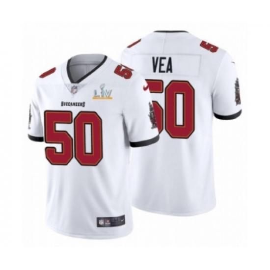 Women's  Tampa Bay Buccaneers #50 Vita Vea White 2021 Super Bowl LV Jersey - Ujersey