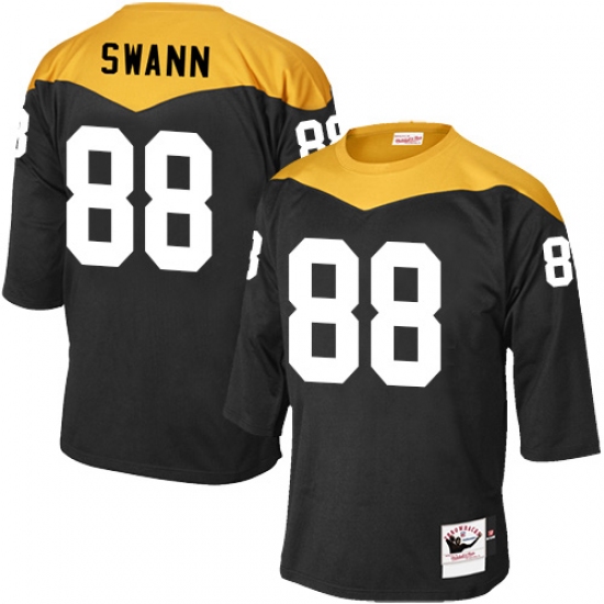 Men's Mitchell and Ness Pittsburgh Steelers #88 Lynn Swann Elite Black 1967 Home Throwback NFL Jersey - Ujersey