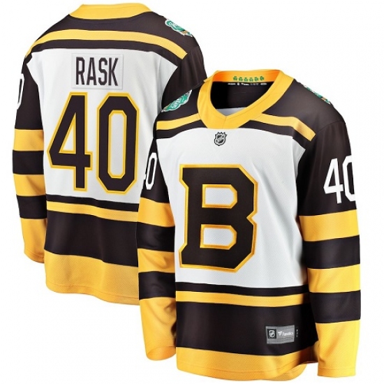 Youth Boston Bruins #40 Tuukka Rask White 2019 Winter Classic Fanatics Branded Breakaway NHL Jersey - Ujersey