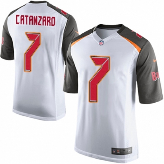 Men's Nike Tampa Bay Buccaneers #7 Chandler Catanzaro Game White NFL Jersey - Ujersey