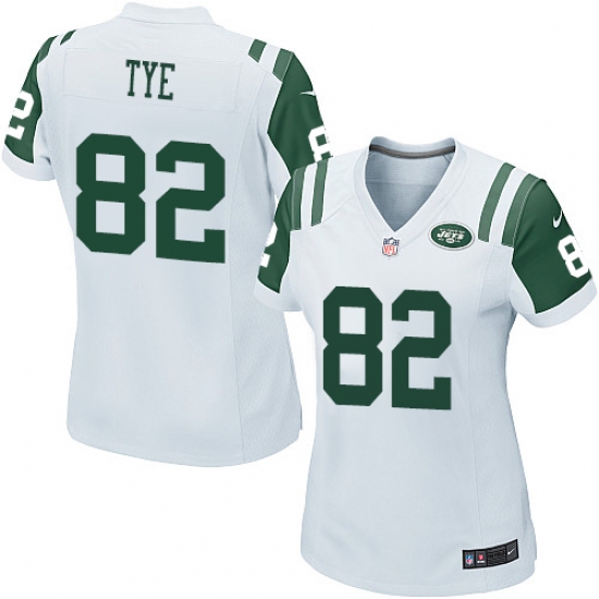 Women's Nike New York Jets #82 Will Tye Game White NFL Jersey - Ujersey
