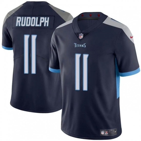 Men's Tennessee Titans #11 Mason Rudolph Navy Vapor Limited Football Stitched Jersey - Ujersey
