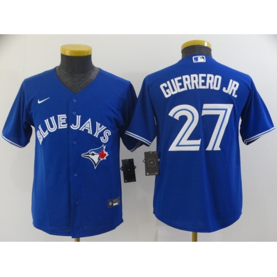 Youth Nike Toronto Blue Jays #27 Vladimir Guerrero Jr. Replica Blue Alternate Baseball Jersey - Ujersey