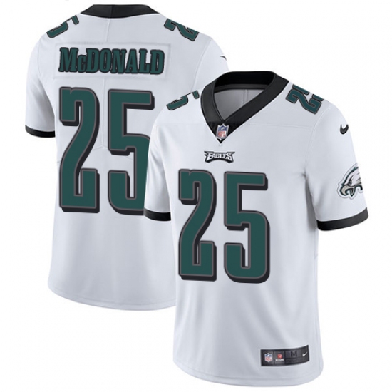 Men's Nike Philadelphia Eagles #25 Tommy McDonald White Vapor Untouchable Limited Player NFL Jersey - Ujersey