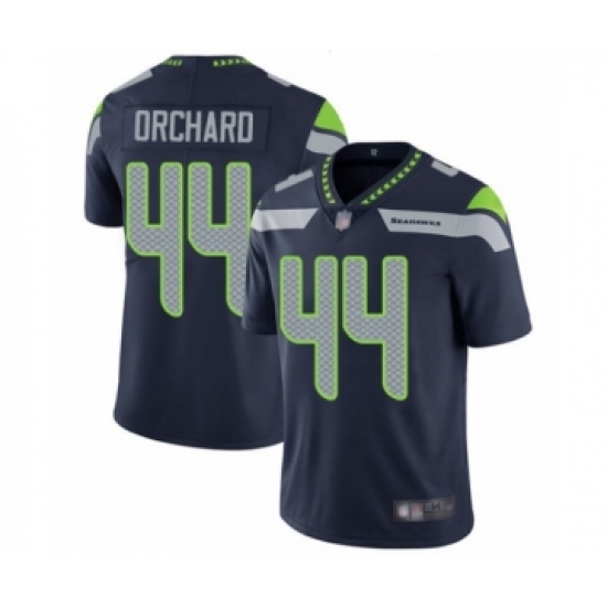 Men's Seattle Seahawks #44 Nate Orchard Navy Blue Team Color Vapor Untouchable Limited Player Football Jersey - Ujersey