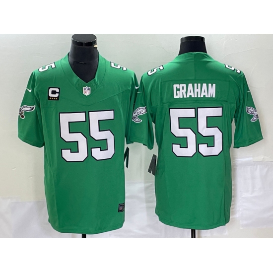Men's Nike Philadelphia Eagles #55 Brandon Graham Green 2023 F.U.S.E. Vapor Untouchable C Stitched Football Jersey - Ujersey