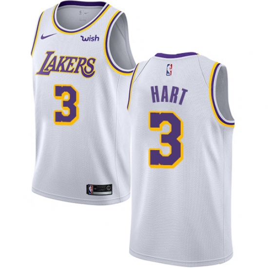 Youth Nike Los Angeles Lakers #3 Josh Hart Swingman White NBA Jersey - Association Edition - Ujersey
