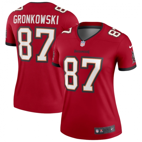Women's Tampa Bay Buccaneers #87 Rob Gronkowski Nike Red Legend Jersey - Ujersey