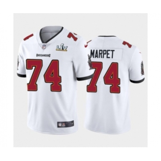 Women's Tampa Bay Buccaneers #74 Ali Marpet White Super Bowl LV Jersey - Ujersey