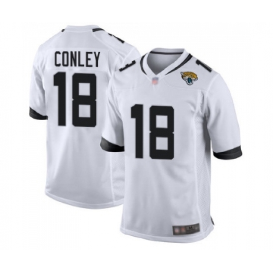 Men's Jacksonville Jaguars #18 Chris Conley Game White Football Jersey - Ujersey