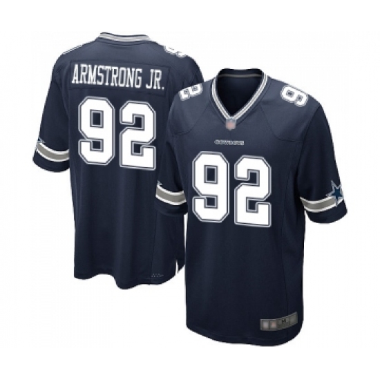 Men's Dallas Cowboys #92 Dorance Armstrong Jr. Game Navy Blue Team Color Football Jersey - Ujersey