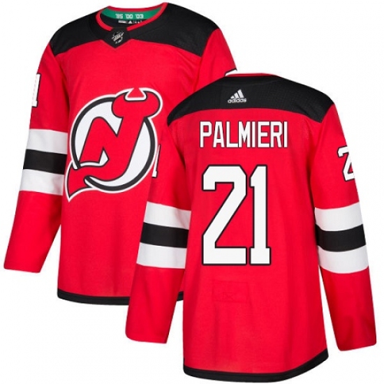Youth Adidas New Jersey Devils #21 Kyle Palmieri Authentic Red Home NHL Jersey - Ujersey