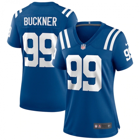Women's Indianapolis Colts #99 DeForest Buckner Nike Royal Game Player Jersey.webp - Ujersey