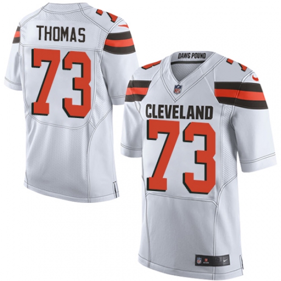 Men's Nike Cleveland Browns #73 Joe Thomas Elite White NFL Jersey - Ujersey