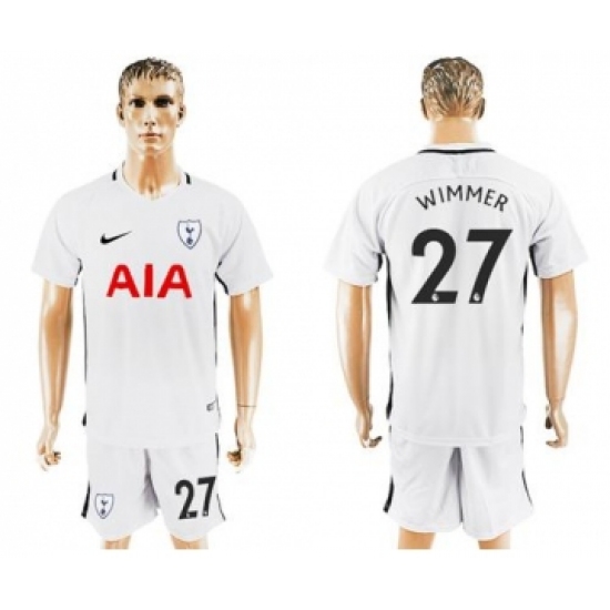 Tottenham Hotspur #27 Wimmer White Home Soccer Club Jersey