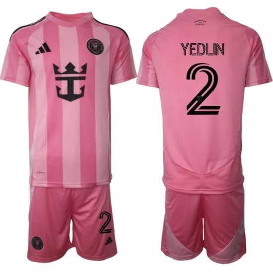 Men Inter Miami CF 2026 Soccer Jerseys Pink #2 YEDLIN - Ujersey