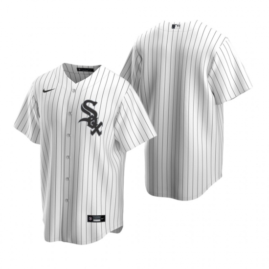 Men's Nike Chicago White Sox Blank White Home Stitched Baseball Jersey - Ujersey