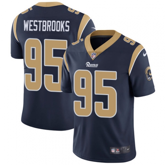 Youth Nike Los Angeles Rams #95 Ethan Westbrooks Navy Blue Team Color Vapor Untouchable Limited Player NFL Jersey - Ujersey