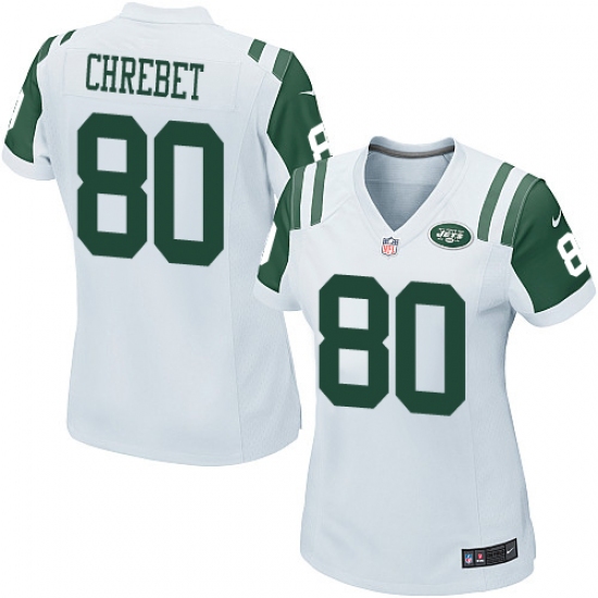 Women's Nike New York Jets #80 Wayne Chrebet Game White NFL Jersey - Ujersey
