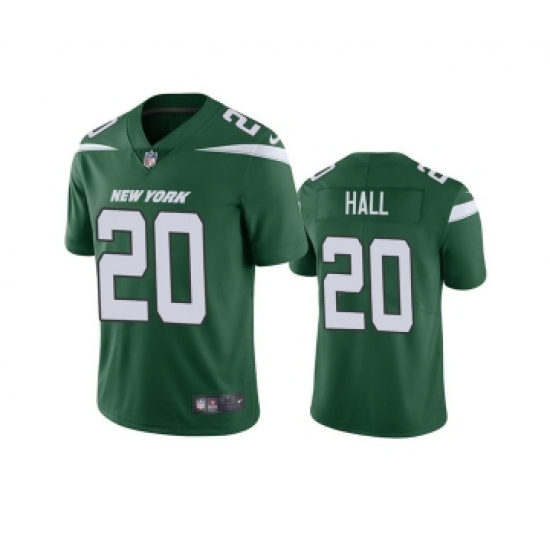 Men's New York Jets #20 Breece Hall 2022 Green Vapor Untouchable Limited Stitched Jersey - Ujersey