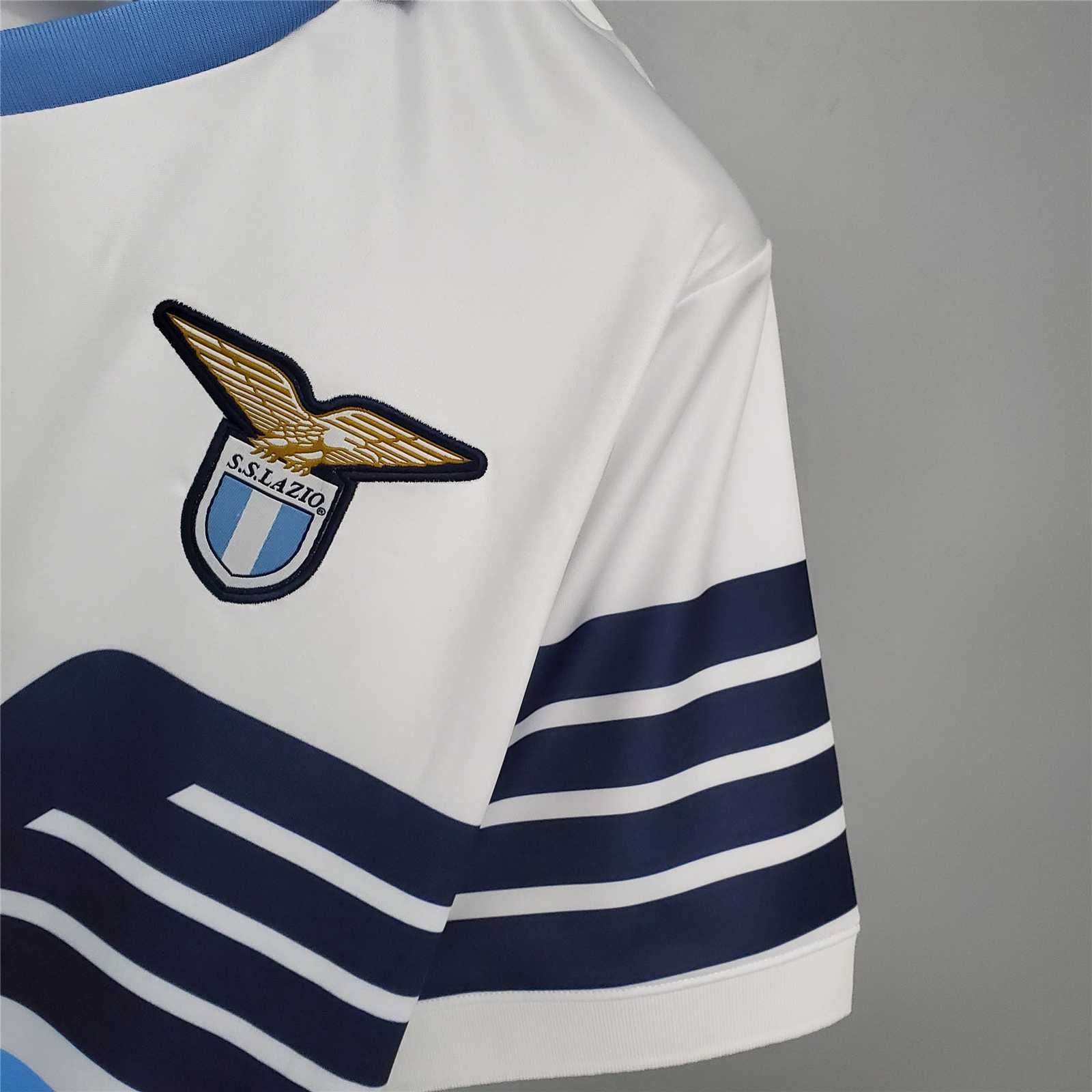 Lazio Retro Soccer Jersey Home Eagle Shirts Macron 115th Anniversary 2015/16 - Ujersey NHL