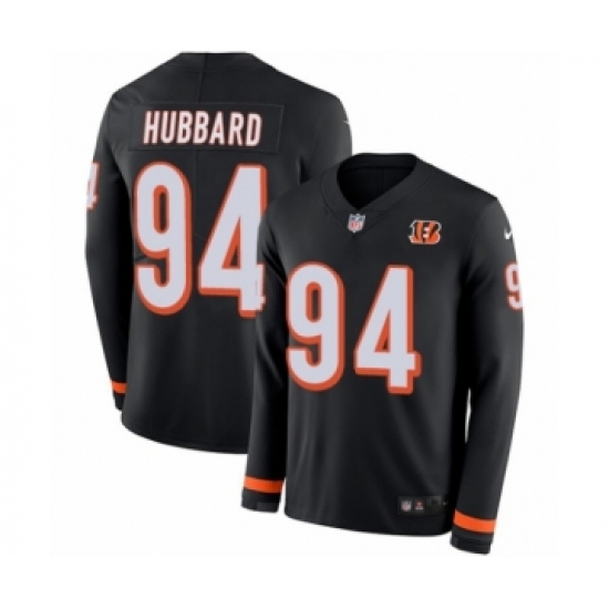 Youth Nike Cincinnati Bengals #94 Sam Hubbard Limited Black Therma Long Sleeve NFL Jersey - Ujersey