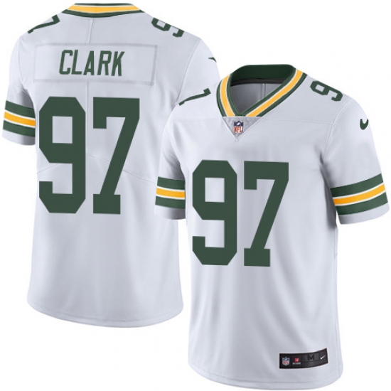 Men's Nike Green Bay Packers #97 Kenny Clark White Vapor Untouchable Limited Player NFL Jersey - Ujersey