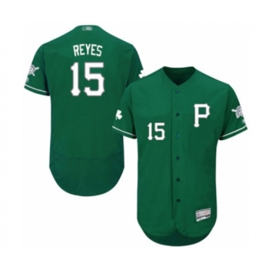 Men's Pittsburgh Pirates #15 Pablo Reyes Green Celtic Flexbase Authentic Collection Baseball Player Jersey - Ujersey