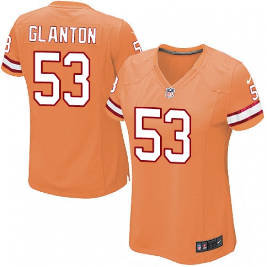 Women's Nike Tampa Bay Buccaneers #53 Adarius Glanton Elite Orange Glaze Alternate NFL Jersey - Ujersey