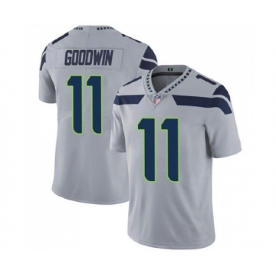 Men's Seattle Seahawks #11 Marquise Goodwin Gray Vapor Untouchable Limited Stitched Jersey - Ujersey