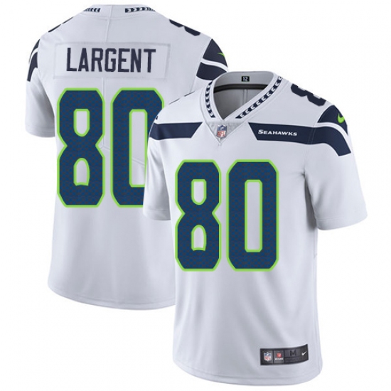 Youth Nike Seattle Seahawks #80 Steve Largent White Vapor Untouchable Limited Player NFL Jersey - Ujersey