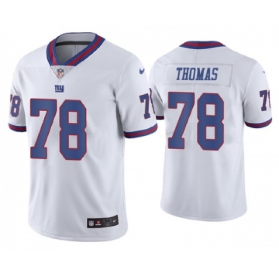 Men's New York Giants #78 Andrew Thomas 2020 White Color Rush Stitched Jersey - Ujersey