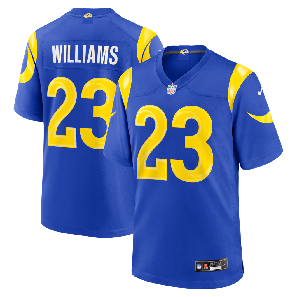 Men's Los Angeles Rams Kyren Williams Nike Royal Team Game Player Jersey - Ujersey Shop