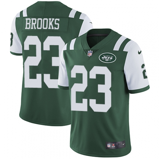 Youth Nike New York Jets #23 Terrence Brooks Green Team Color Vapor Untouchable Limited Player NFL Jersey - Ujersey