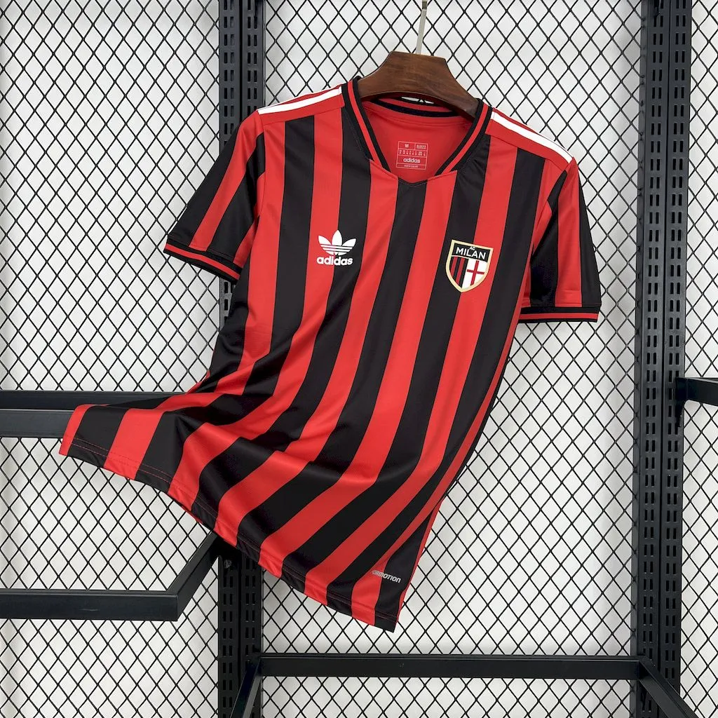 AC Milan Soccer Jersey Retro Style Custom Shirt 2024/25 - ujerseystore