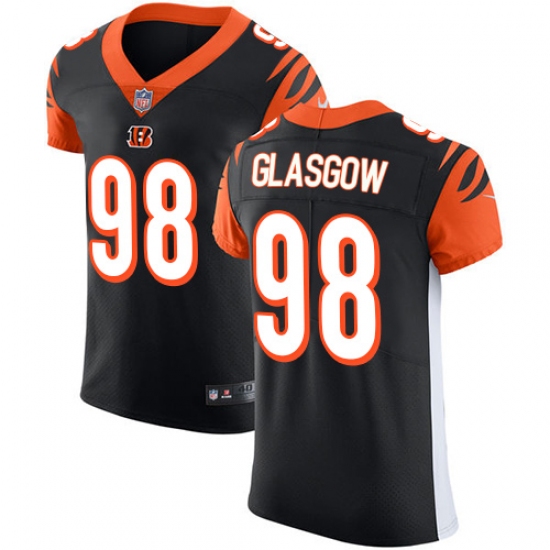 Men's Nike Cincinnati Bengals #98 Ryan Glasgow Black Team Color Vapor Untouchable Elite Player NFL Jersey - Ujersey
