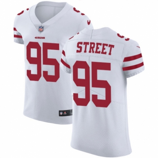Men's Nike San Francisco 49ers #95 Kentavius Street White Vapor Untouchable Elite Player NFL Jersey - Ujersey