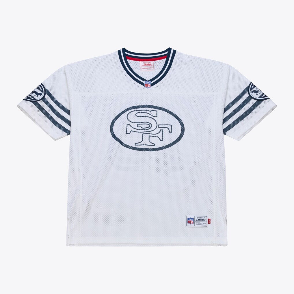 Unisex San Francisco 49ers Joe Montana Mitchell & Ness x Levi's White Legacy Jersey - ujerseystore