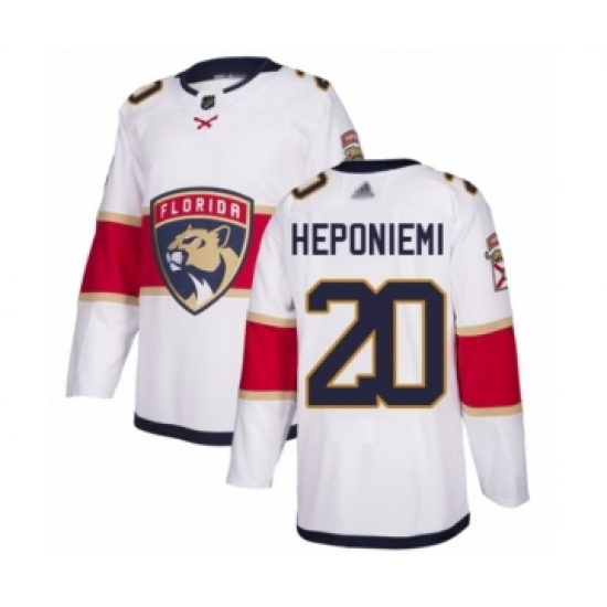 Youth Florida Panthers #20 Aleksi Heponiemi Authentic White Away Hockey Jersey - Ujersey