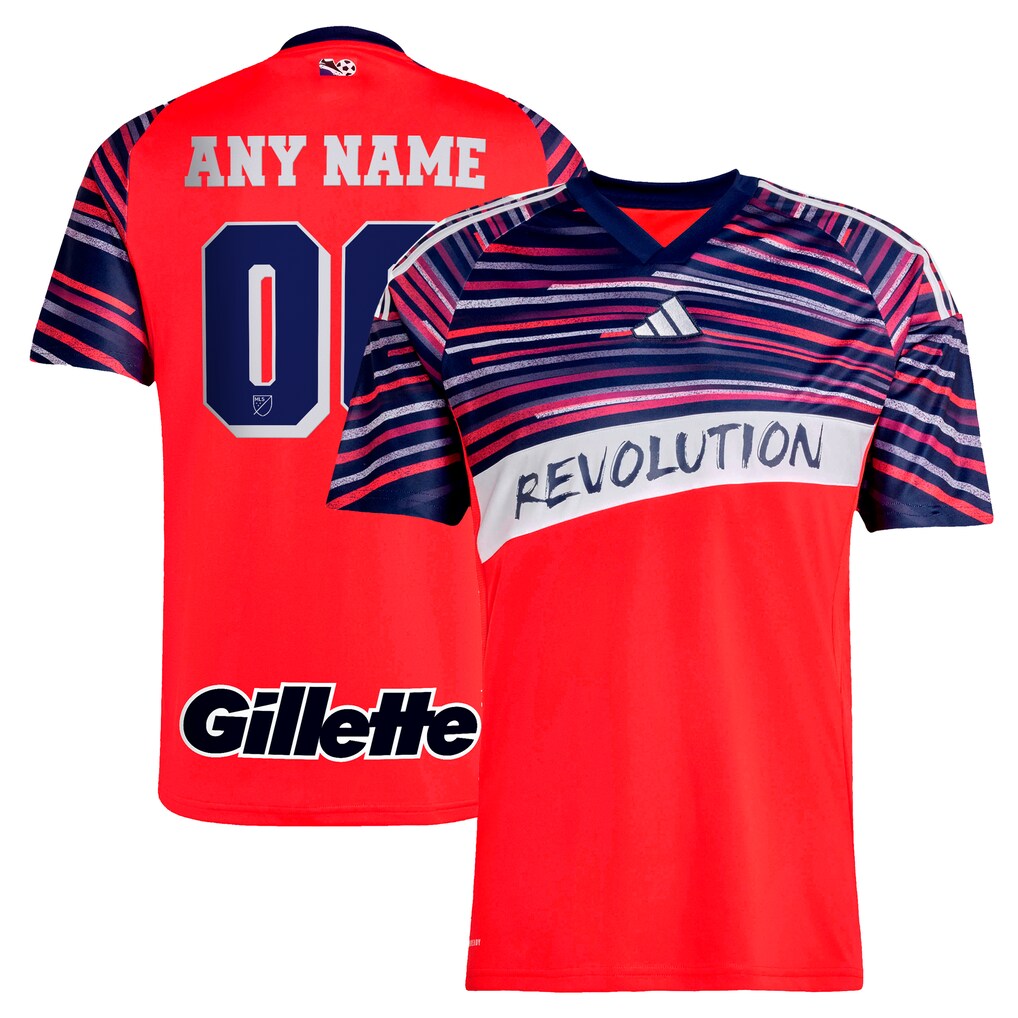 Men's New England Revolution adidas Red 2025 Third Replica Custom Jersey - Ujersey