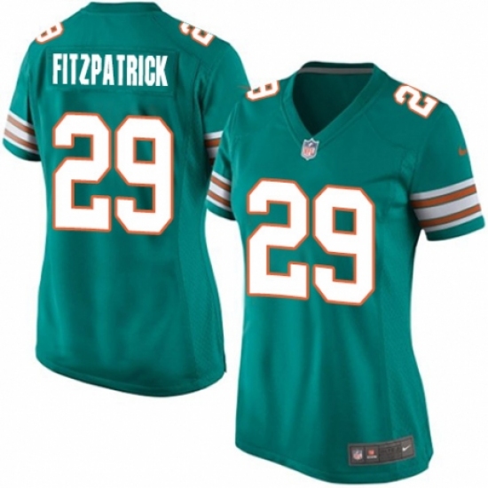 Women's Nike Miami Dolphins #29 Minkah Fitzpatrick Game Aqua Green Alternate NFL Jersey - Ujersey