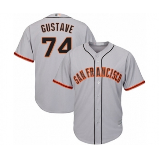 Youth San Francisco Giants #74 Jandel Gustave Authentic Grey Road Cool Base Baseball Player Jersey